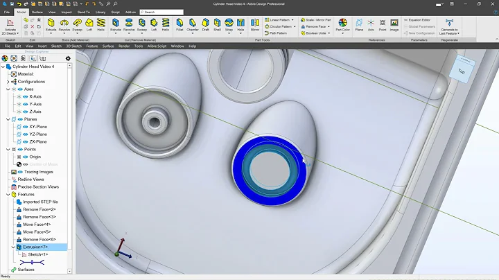 Alibre | Direct Edit Tools To Edit Step Files / Dumb Solids /  Non-Native External Geometry