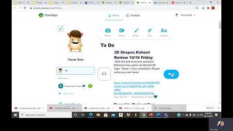 Class Dojo Portfolios / Assignments