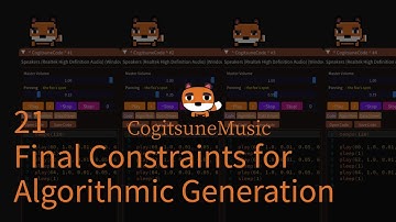 21 Final Constraints for Algorithmic Generation