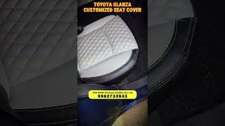 Toyota Glanza Customized Seat Cover | Premium Car Seat Cover | Car Accessories Chennai #shorts
