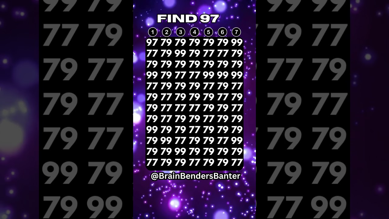 Optical Illusion IQ Test: Prove Your Brainpower, Spot The Hidden numbers In Seconds! #shorts