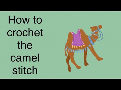 How to crochet the camel stitch #crochet #crochettutorial #howtocrochet #camelstitch