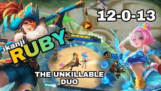 RUBY x ANGELA THE UNKILLABLE DUO | BEST CORE BUILD S26 | TOP GLOBAL RUBY | ikanji | MOBILE LEGENDS