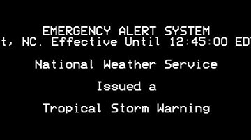 Tropical Storm Warning: Tropical Storm Cindy (MOCK)