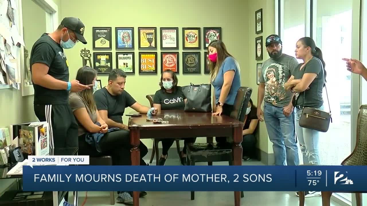 Family mourns death of mother, 2 sons - YouTube