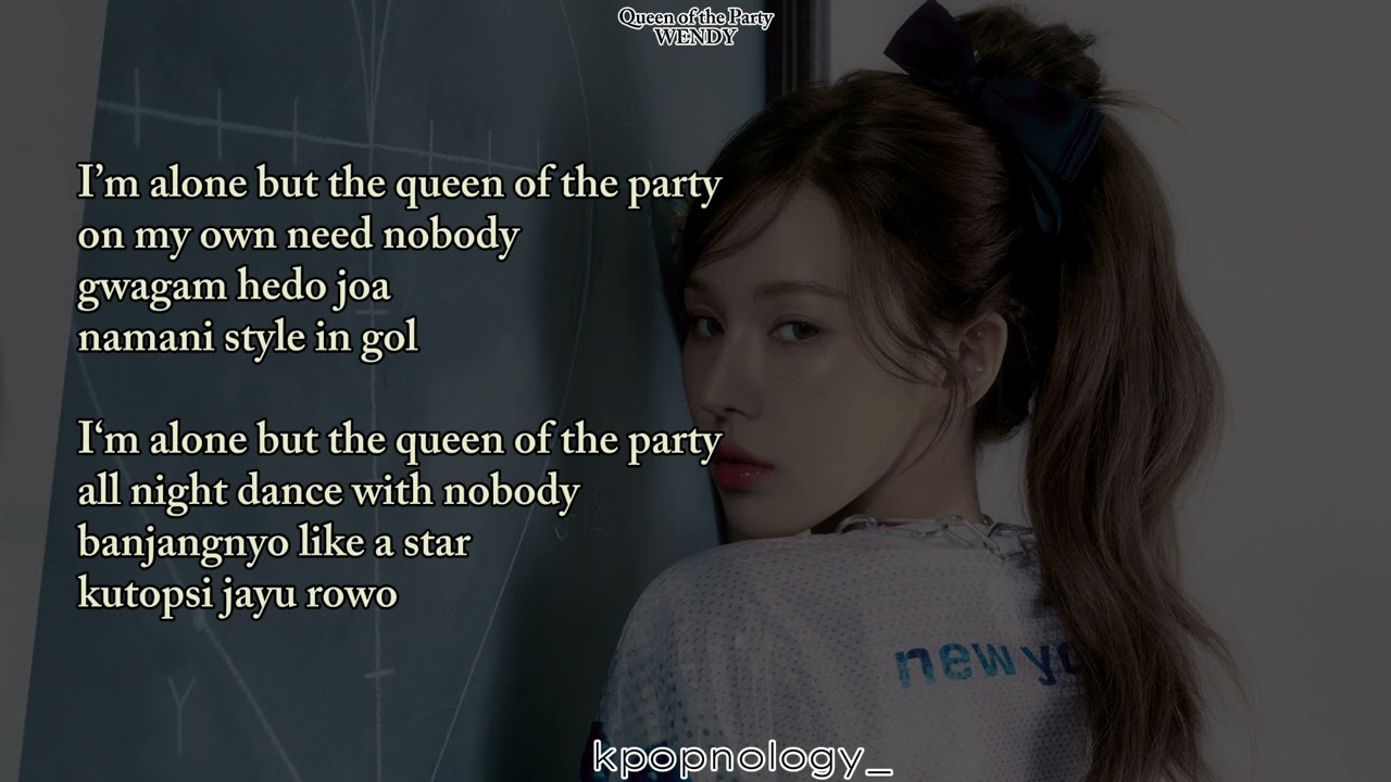 WENDY 'Queen of the Party' Easy Lyrics