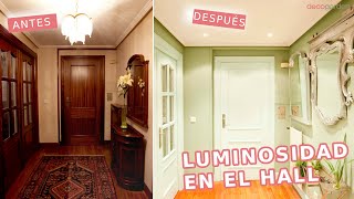 Como dar luminosidad a un HALL // Recibidor moderno y económico con Decogarden