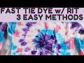 HOW TO TIE DYE FAST | A SHIRT, ROBE, PILLOWCASE IN 24 HOURS w/ RIT dye!