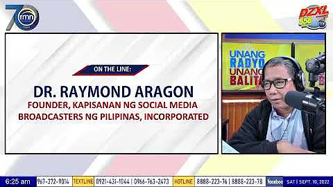 KSMBPI Chairman Mike Aragon on DZXL |  Sep 10, 2022