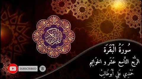 قرآن كريم سورة البقرة (الربع التاسع عشر و الخواتيم) حمدي علي أبوطالب Holy Quran Surah Al-Baqara