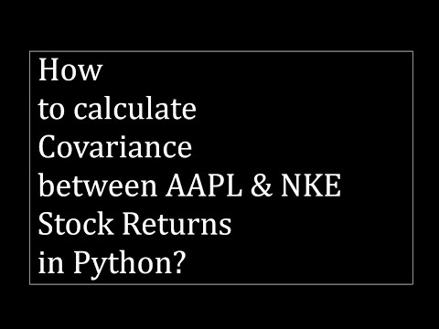 How to calculate the covariance between AAPL & TSLA stock returns in Python?