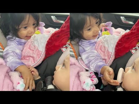 Helpful Baby Gives Pacifier Back To Friend