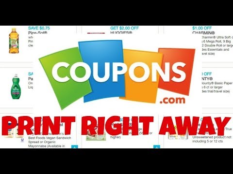 New Coupons and Print Coupons before they reset May 31st 2018