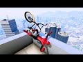 GTA 5 - Spiderman BMX Parkour Jumps Vol.6 (Euphoria Ragdolls)