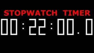 Stopwatch digital timer 22 minutes counter 720p Ep.040 screenshot 2