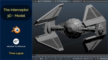 3D Modeling: The Interceptor - Full Video (Timelapse)