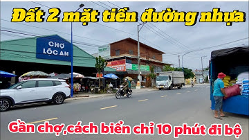 Đất 2 mặt tiền đường nhựa cách biển 10 phút đi bộ. Ngay trung tâm xã Lộc An. BRVT . Giá 2,2 tỷ