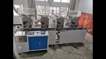 Automatic paper straws counting machine with 4 hoppers for 4 colors