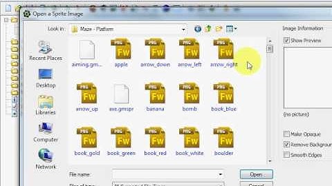Game Maker How to create a sprite for game maker