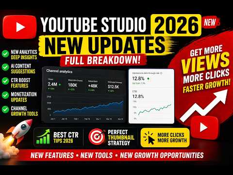 Youtube Studio | యూట్యూబ్ స్టూడియో 2026 కొత్త అప్‌డేట్స్