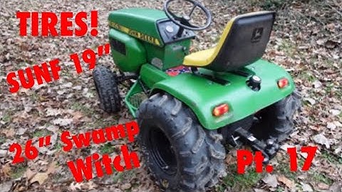 The 214 FINALLY got TIRES! JD 214 Mud Mower Build Pt. 17