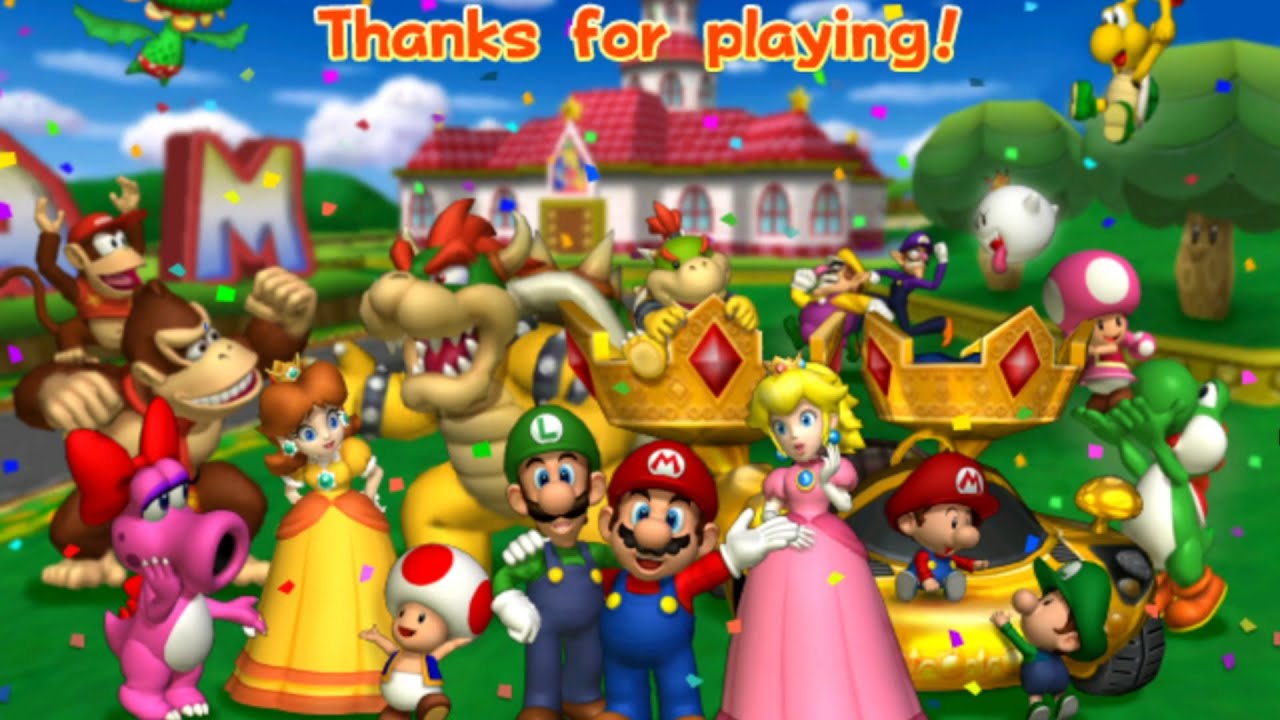 Mario Kart Double Dash Ending Credits End Credits Youtube 