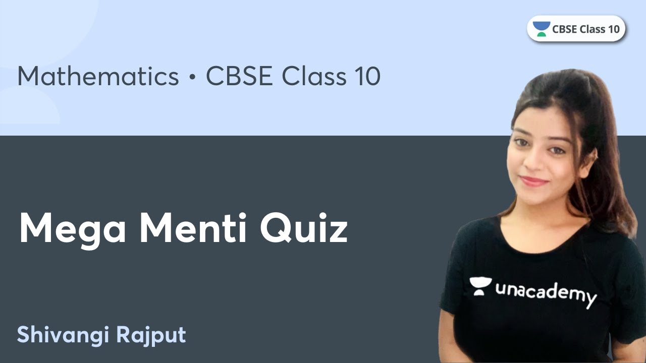 Mega Menti Quiz | CBSE Class 10 | Shivangi Rajput