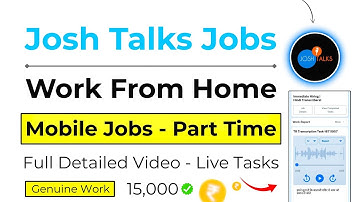 Josh Talks Work From Home Job | Genuine Mobile Job | Hindi Transcription with Payment Proof
