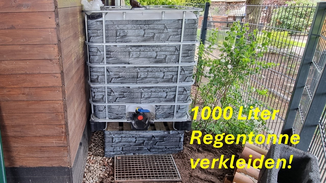 IBC 1000Liter Regenbehlter Verkleiden