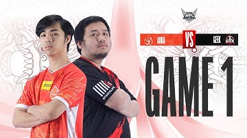 AURA FIRE vs GEEK FAM | Regular Season WEEK 4 DAY 1 | GAME 1 | #MPLIDS12