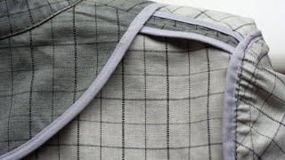 How to finish in seam edges without using inner weaving machine