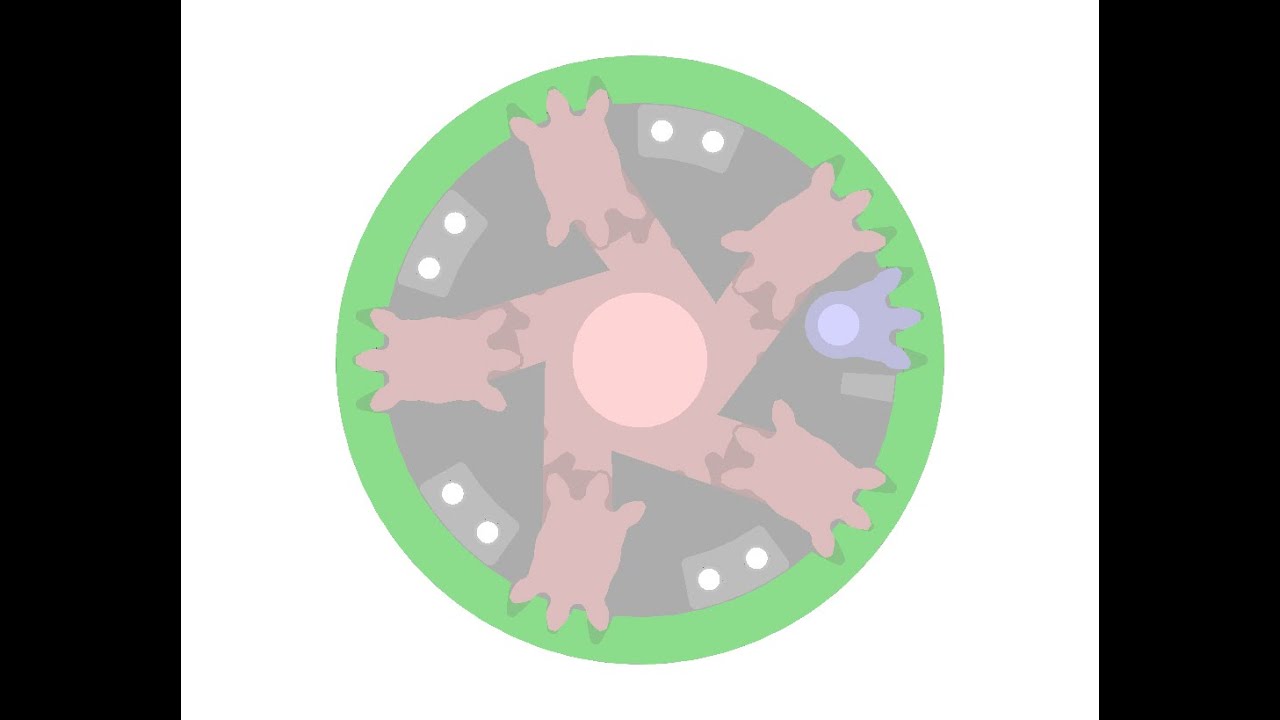 3D Printable Mechanical Iris-3DP5BL-RO-GEAR-D10A