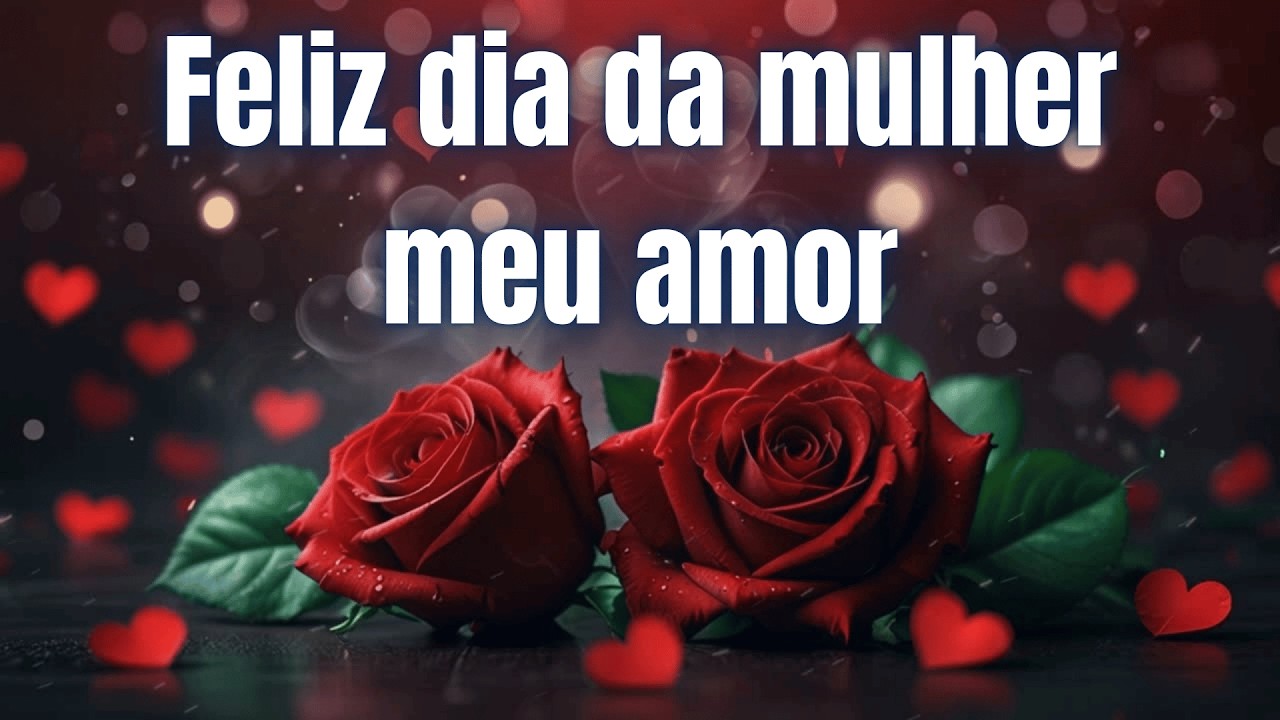 Feliz Dia Da Mulher Meu Amor 💖#declaraçaodeamor #felizdiadamulher #mensagemdeamor