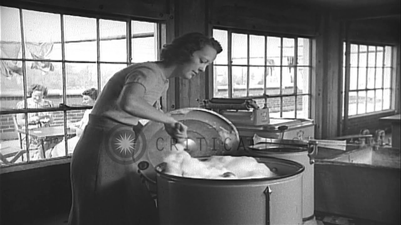 Women Washing Dishes with Music Playing · Creative Fabrica