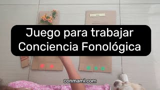 Estrategia para trabajar conciencia fonológica:
