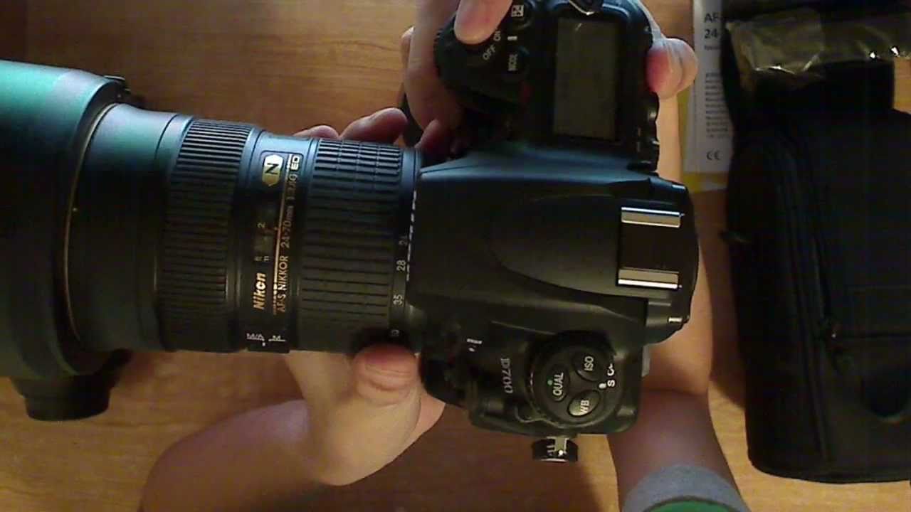 Nikkor 24-70mm f2.8G ED len. Open box and test