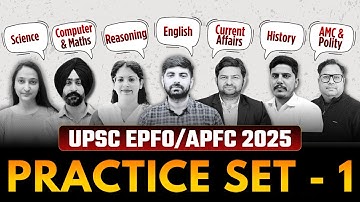 UPSC EPFO APFC 2025 | Practice Set  - 1 | Success Tree