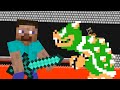 Minecraft Steve VS. Bowser's Castle | Mario Animation