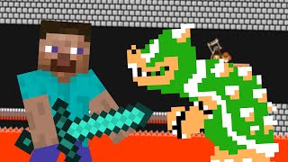Minecraft Steve VS. Bowser's Castle | Mario Animation