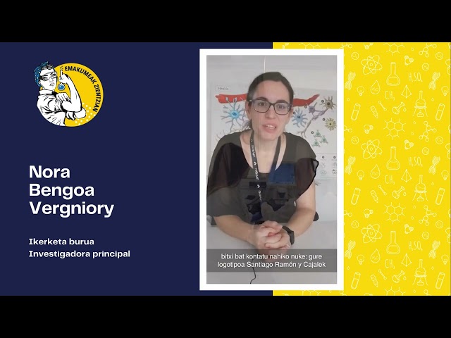 Nora Bengoa Vergniory - Ikerketa burua / Investigadora principal