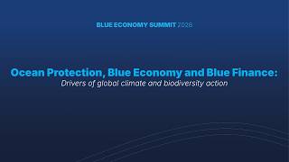 Ocean Protection, Blue Economy and Blue Finance - Drivers of global climate and biodiversity action
