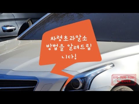 [폐차마켓] 차령초과말소 방법을 알려드립니다!