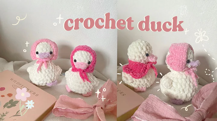 How to crochet a small duck plushie (NO SEW) | detailed tutorial