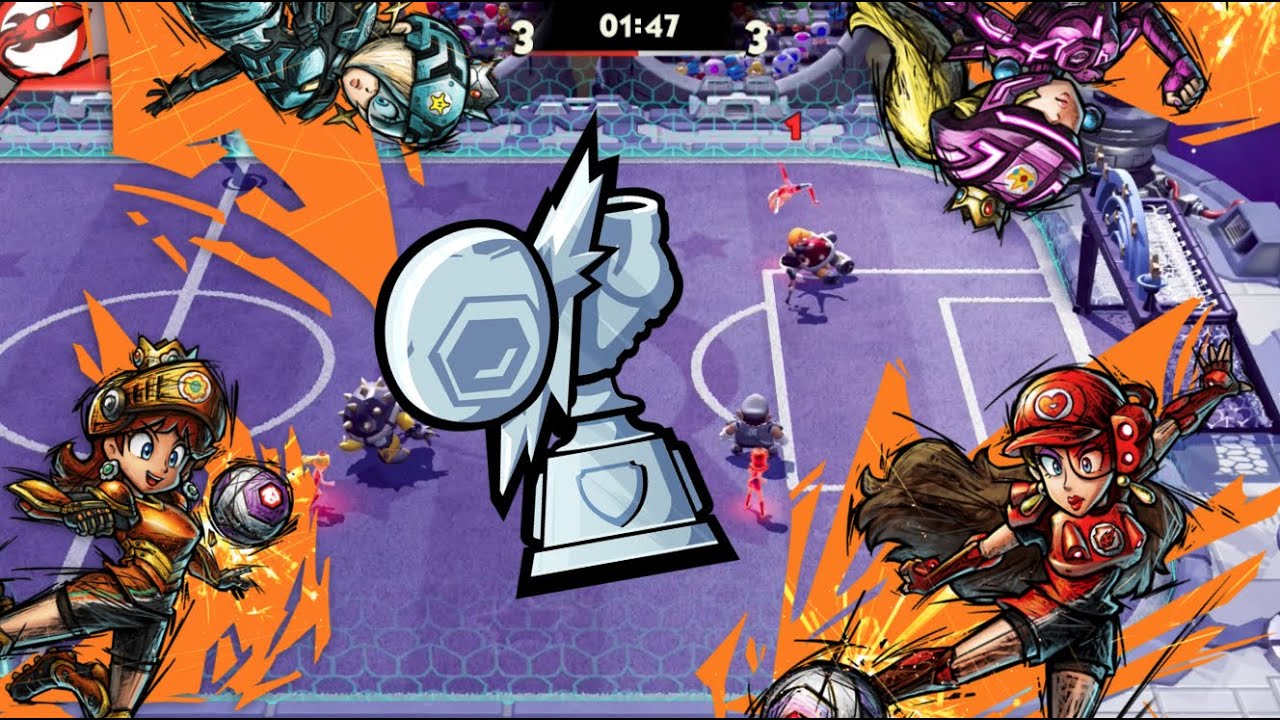Pauline, Daisy, Rosalina and Peach tackle the Cannon Cup - Mario Strikers Battle League