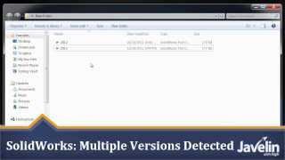 SOLIDWORKS File Open Multiple Versions Detected