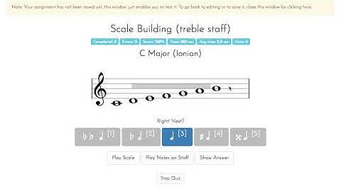 ToneSavvy - Level 4 Building scales with up to 1 sharp and 1 flat (Treble)
