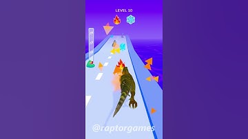 Dino Evolution Run 3D  | 10 fail | 🎮 RAPTOR GAMES #shorts #DinoEvolutionRun #Gameplay #mobilegames