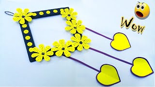 Easy Flower Wall Hanging Craft Ideas| A4 Sheet Wall Decor Paper Wallmate Home Decorating Ideas