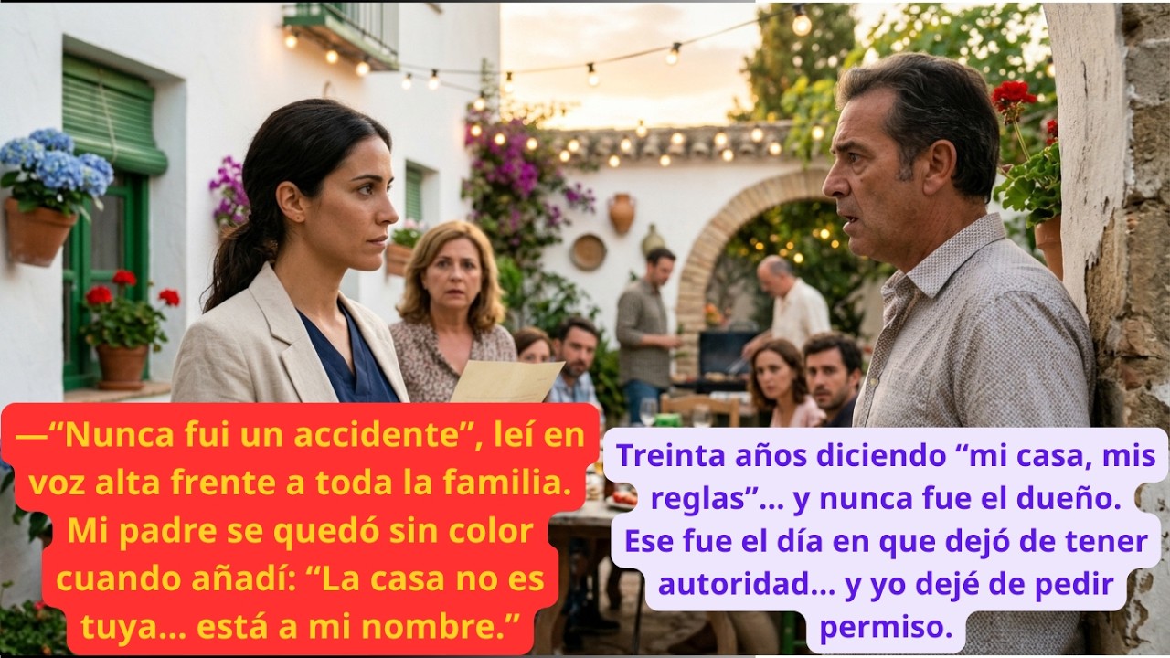 Mi Padre Me Llamó “Accidente” en Público… Pero la Casa Era Mía y No Lo Sabía