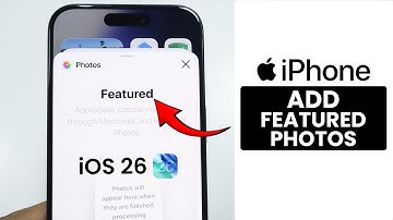 [iOS 26] How to Add Featured Photos Widget on iPhone